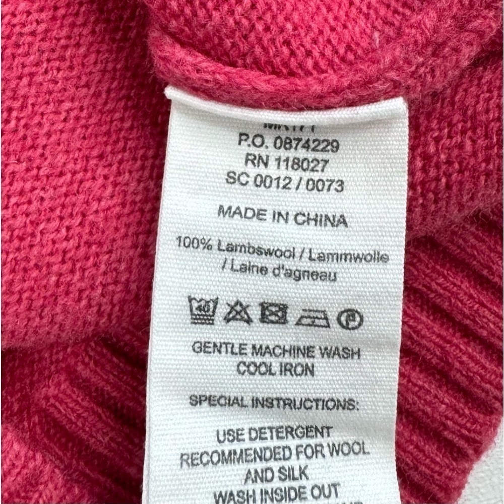 Boden 100% Lambswool Hot Pink Sweater Womens Size Small - Picture 3 of 9